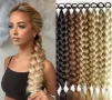 Плетена дълга опашка екстеншън с ластик , синтетична коса 60см , снимка 2