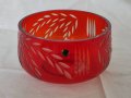 Кристална купа - червена, снимка 2