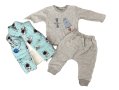 Бебешки комплект за момче от 3 части , снимка 1 - Комплекти за бебе - 44083843