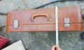  Кожен куфар запазен от едно време за декор декорация за кино филми представление театър, снимка 3