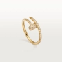 CARTIER Nail Juste un Clou Gold Small Paved Diamonds Пръстен Пирон, снимка 11