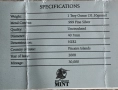 Сребърна монета с оцветяване година на плъха 2008, снимка 2