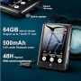 MUZXQII 64GB MP3 плейър Bluetooth 5.3, 2.8-инчов сензорен екран, преносим HiFi, снимка 3