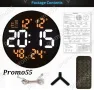 Електронен Часовник Настолен Стенен с Дистанционно и Мемория, снимка 7