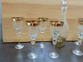 ретро стъклени чаши и гарафа, снимка 2