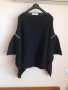 Пончо в черно с паети Zara Knitwear , снимка 1 - Палта, манта - 32477673