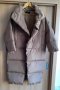  кафяво дълго дамско яке/пухенка, снимка 2