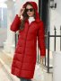 Зимно дамско яке със средна дължина и изчистен дизайн, 2цвята - 023, снимка 3