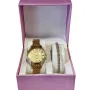 Луксозен дамски часовник с елегантна гривна – стил и изящество в една кутия, снимка 3