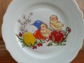 Български порцелан Великден детска чиния , снимка 1