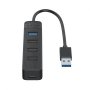 USB Хъб USB Разклонител Orico TWU32-4A-10-BK 4 USB3.0-портов хъб, снимка 3