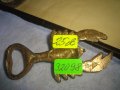 СТАРА БРОНЗОВА ФИГУРАЛНА ОТВАРАЧКА за ЗОДИЯ РАК 32098, снимка 8