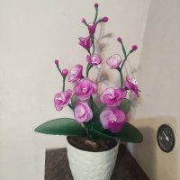 Цветя от полиестер, снимка 3 - Изкуствени цветя - 43393702