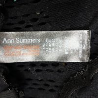 Ann Summers M/L черно мрежесто целокупно боди с камъчета, снимка 3 - Бельо - 40390319