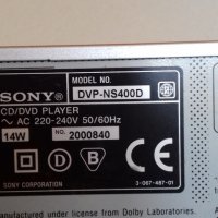 SONY DVP-NS-400D, снимка 5 - Ресийвъри, усилватели, смесителни пултове - 43579699