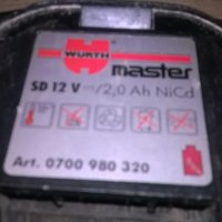 wurth master sd 12v/2,0ah nicd-батерия-внос швеицария, снимка 3 - Винтоверти - 26430070