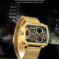 FOXBOX кварцов часовниk модел 2023, водоустоичив, уникален дизайн с 3 дисплея и др. , снимка 7 - Мъжки - 40438690