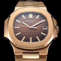 Мъжки часовник Patek Philippe Nautilus 5711 Brown с автоматичен швейцарски механизъм, снимка 2 - Луксозни - 43515815