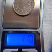 Монета 2 лева 1969 г., снимка 4 - Нумизматика и бонистика - 44099166