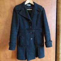 ДЕНС дамско черно палто в размер S, снимка 1 - Палта, манта - 43101362