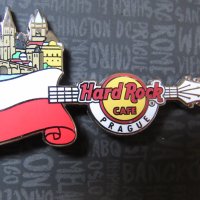 Оригинална метална значка Hard Rock Cafe Прага,чехия, снимка 3 - Други ценни предмети - 27598470