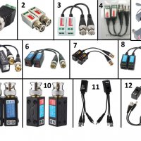 Голям Избор от Универсални Комплекти от по 2 броя Видео Балун Преобразуватели на Сигнала Video Balun, снимка 1 - Комплекти за видеонаблюдение - 36295583