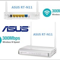 ASUS RT-N11 EZ Wireless N Router - 300 Mbit/s, снимка 1 - Рутери - 42436148