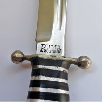 1960 г. ЛЕГЕНДАРЕН немски супер рядък ловен нож PUMA SOLINGEN Солинген - ЛИКВИДАЦИЯ, снимка 11 - Други ценни предмети - 26337871