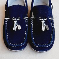 Бебешки Моксаини за момче от велур в 3 цвята №20-№25, снимка 3 - Бебешки обувки - 33523321