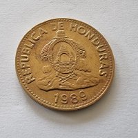 Монета 2. Латинска Америка. Хондурас .10 сентавос. 1989 година., снимка 3 - Нумизматика и бонистика - 37198010