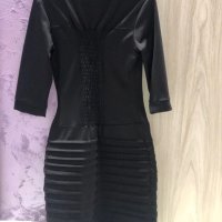 Елегантна черна рокля, снимка 3 - Рокли - 43743235