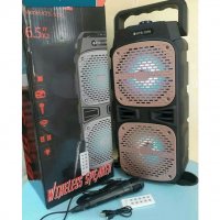 Караоке тонколона 2х6,5"модел KTS-1076 с FM тунер,дистанционно,BLUETOOTH, снимка 3 - Тонколони - 34603294