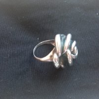 Сребърен пръстен роза, снимка 3 - Пръстени - 39779164