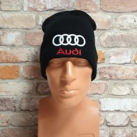 Нова зимна шапка на автомобилната марка Ауди (Audi) с подгъв, снимка 2 - Шапки - 43280558
