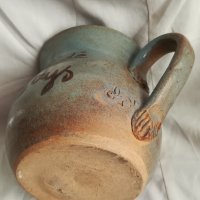 антика Франция Vin de pays точена кана ваза тапа корк, снимка 3 - Антикварни и старинни предмети - 27405123