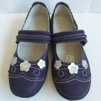 Кожени обувки за момиче (виолетови) Размер 37, снимка 1 - Детски обувки - 32741653