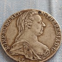 Сребърна монета 1 талер 1780г. Ранен Рестрайк Мария Терезия 13799, снимка 5 - Нумизматика и бонистика - 42930225