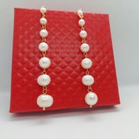 Уникални обeци перли, снимка 2 - Обеци - 36356999
