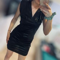 Елегантна къса рокля в черно , снимка 3 - Рокли - 44089507