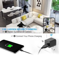 Fenordi USB адаптер с WI-FI FULL HD шпионска камера,сензор за движение,sd card,Tuya smart, снимка 1 - Камери - 40804641