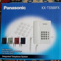 Нов Телефонен апарат Panasonic KX-TS500FX, черен, снимка 2 - Стационарни телефони и факсове - 28789978