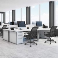 Ергономичен офис стол с мека седалка C-KFC002, снимка 9 - Столове - 35147349