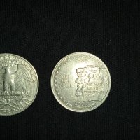 Продавам две монети 1/4 долар от 1985 и 2000 г, снимка 2 - Колекции - 43216044