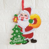 2589 Коледна украса 3D за стена Merry Christmas, 24 cm, снимка 6 - Декорация за дома - 35435184
