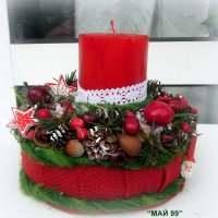 Коледен свещник, снимка 4 - Коледни подаръци - 38718647
