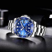 Механичен ръчен часовник LIGE ,Pro Diver , снимка 2 - Мъжки - 44011710