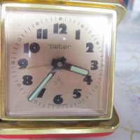 Рядък немси туристически часовник будилник  Петер , снимка 2 - Други - 28341409