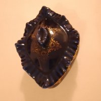 Руска порцеланова купа от кобалт и позлата размер дължина 17см ширина 14см, снимка 10 - Други ценни предмети - 43987744
