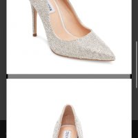 Дамски обувки на ток с кристали, снимка 4 - Дамски обувки на ток - 39910353