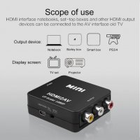 АКТИВЕН преходник HDMI към  AV,RCA(чинчове) + Гаранция, снимка 7 - Кабели и адаптери - 27567679